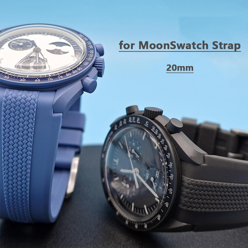 Omega Watch Speedmaster - Correa de goma para Swatch X