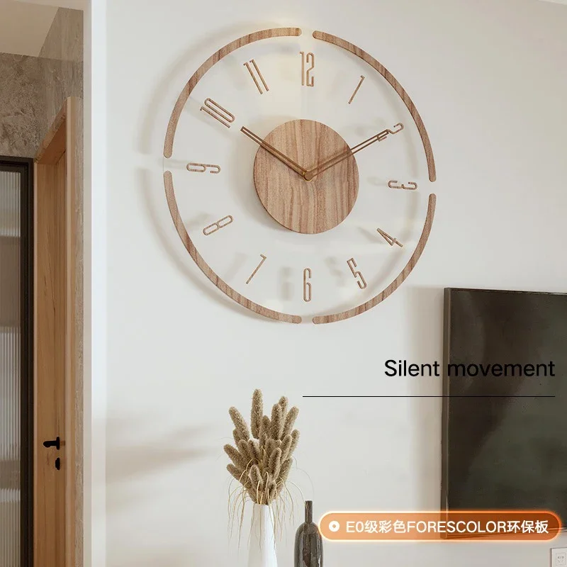 Luxury Watch Wall Clock - Reloj de Pared Transparente de Acrílico,