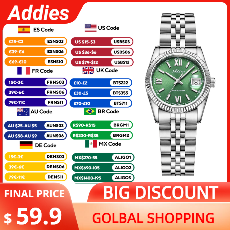 Luxury Watch For Women - Reloj de lujo Addies de alta