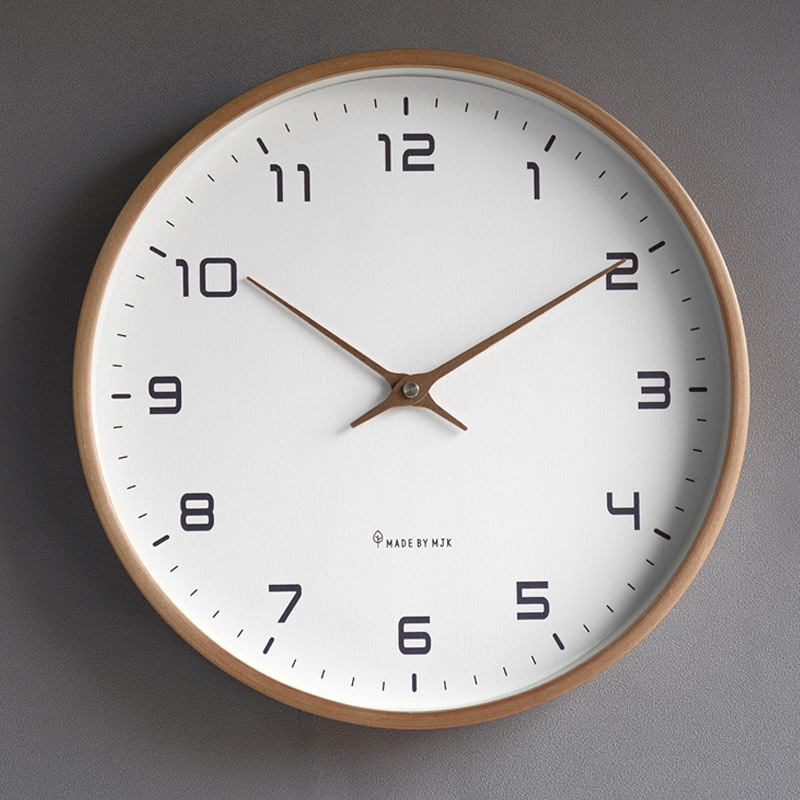 Luxury Watch Wall Clock - Reloj de pared nórdico de madera