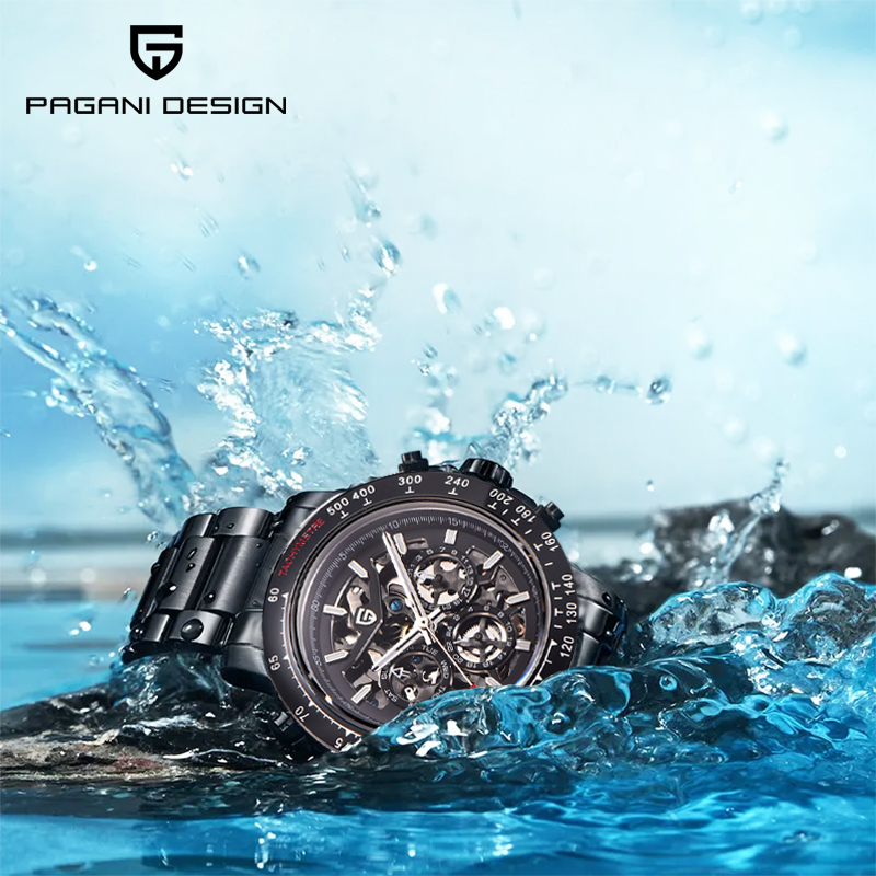 Luxury Watch Design - Reloj mecánico automático PAGANI DESIGN luminoso