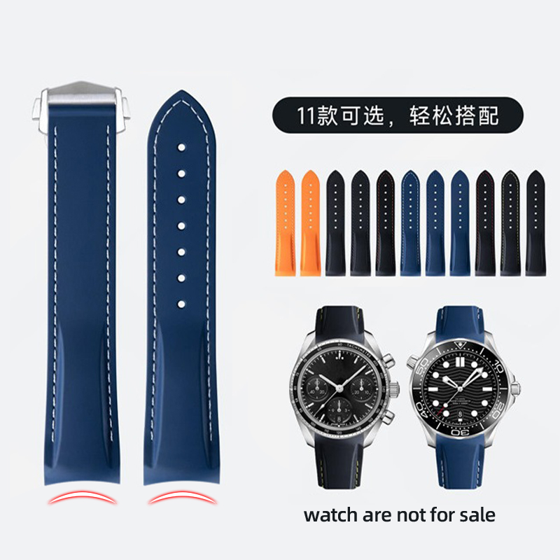 Omega Watch Speedmaster - Correa de reloj de silicona de