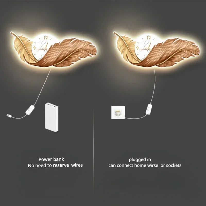 Luxury Watch Wall Clock - Relojes de Arte LED, Reloj de