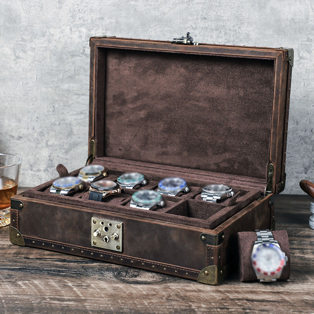 Luxury Watch Travel Case - Estuche de Reloj Personalizado de Cuero