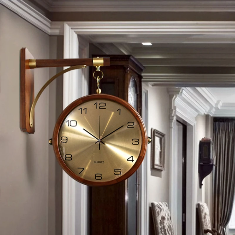 Luxury Watch Wall Clock - Relojes de pared de Metal silenciosos
