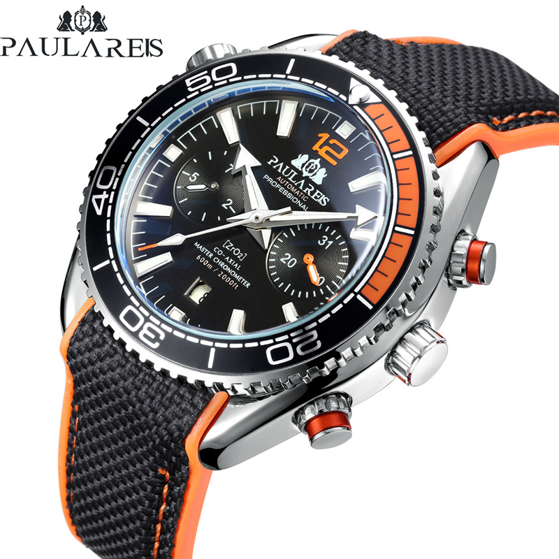 Luxury Watch With Rubber Strap - PAULAREIS P, reloj mecánico automático de