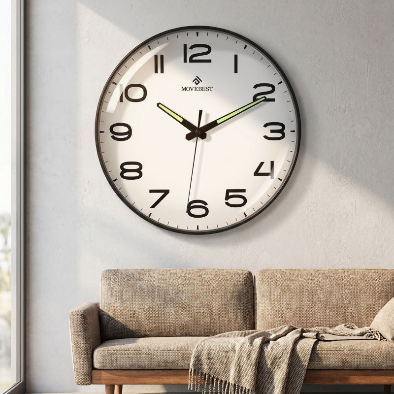 Luxury Watch Wall Clock - Reloj de Pared Luminoso Minimalista de