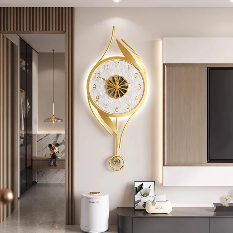 Luxury Watch Wall Clock - Relojes de pared artísticos murales Led,