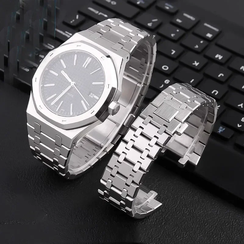 Correa de reloj de acero inoxi - Audemars Piguet Watch Royal Oak reseña y precio