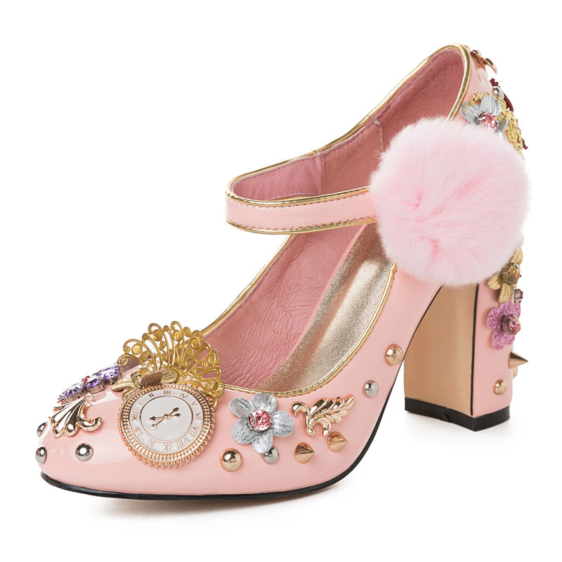 Zapatos de tacón grueso Mary J - Luxury Watch For Women reseña y precio
