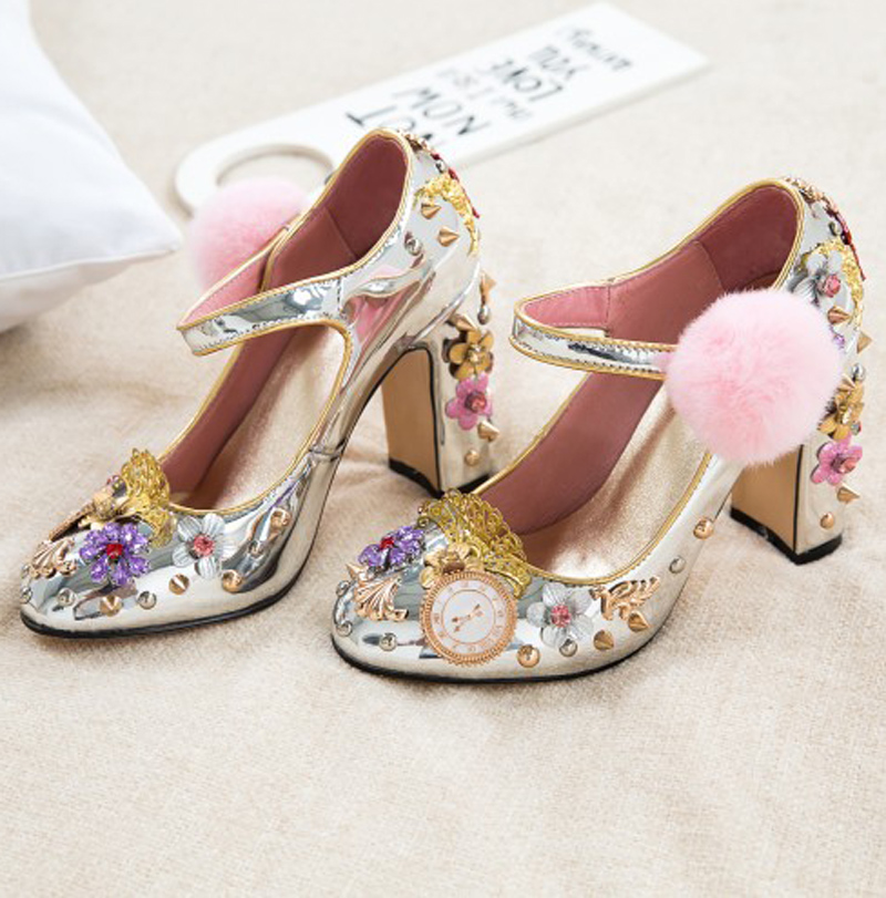Zapatos de tacón grueso Mary J - Luxury Watch For Women reseña y precio