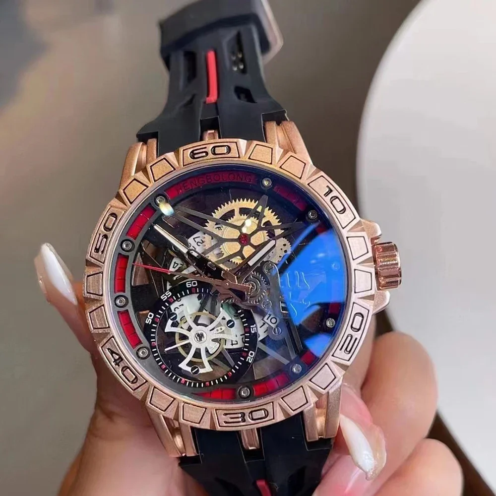 Relojes de cuarzo 3D para homb - Luxury Watch With Rubber Strap reseña y precio
