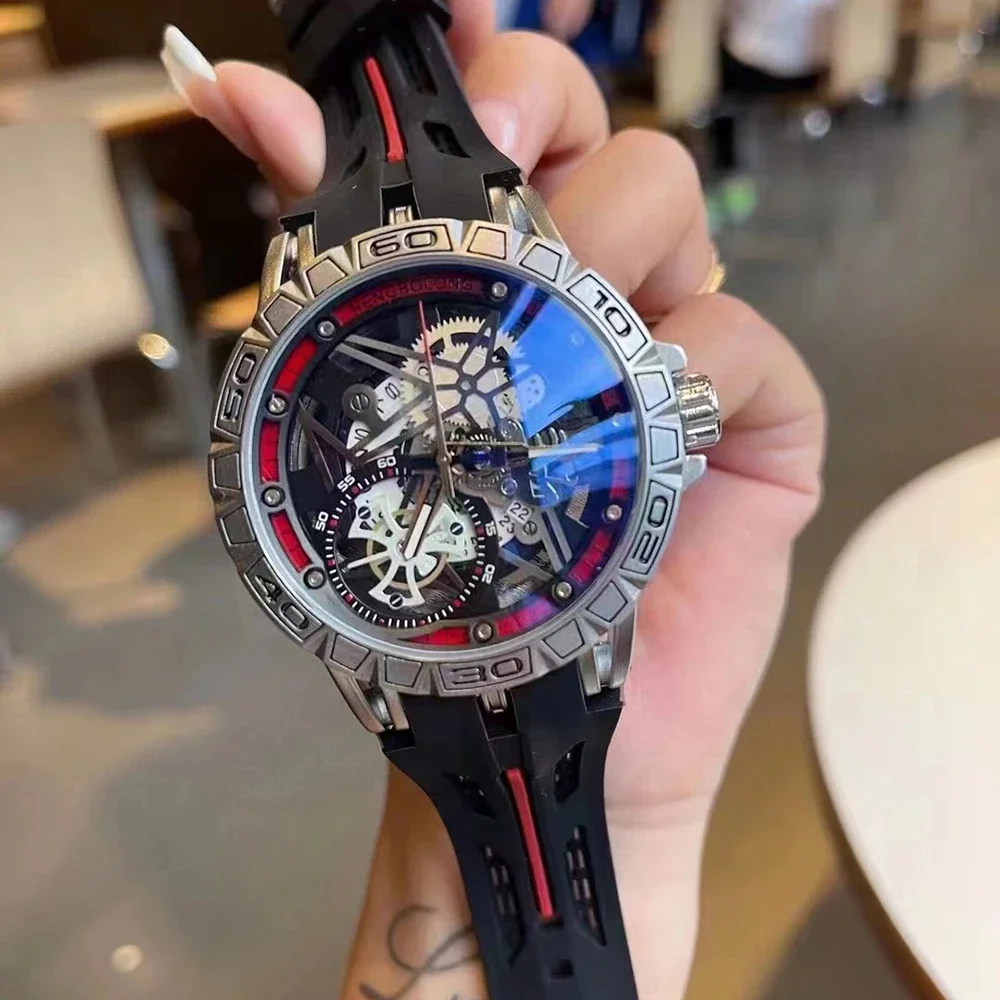 Relojes de cuarzo 3D para homb - Luxury Watch With Rubber Strap reseña y precio