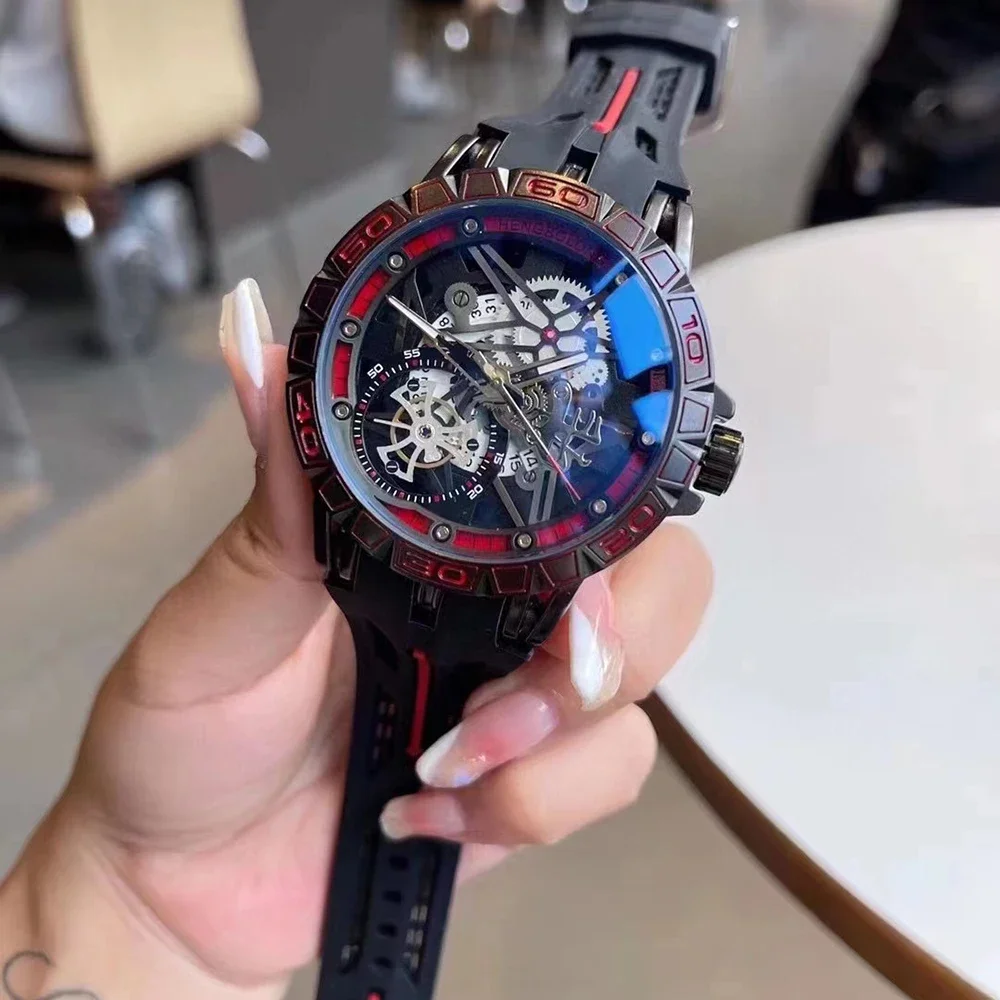 Relojes de cuarzo 3D para homb - Luxury Watch With Rubber Strap reseña y precio