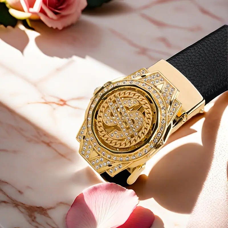 Nuevo reloj dorado de lujo con - Luxury Watch In China reseña y precio