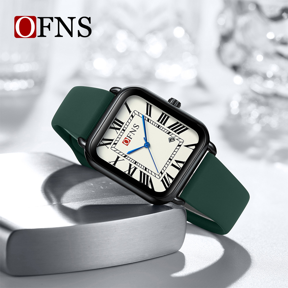 Reloj Ofns 1533 con números ro - Luxury Watch With Rubber Strap reseña y precio