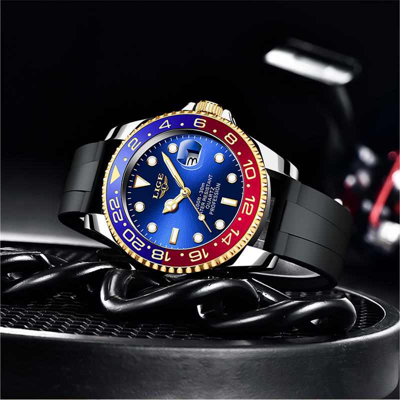 Reloj de Cuarzo LIGE 2026 Nuev - Luxury Watch Organizer For Men reseña y precio