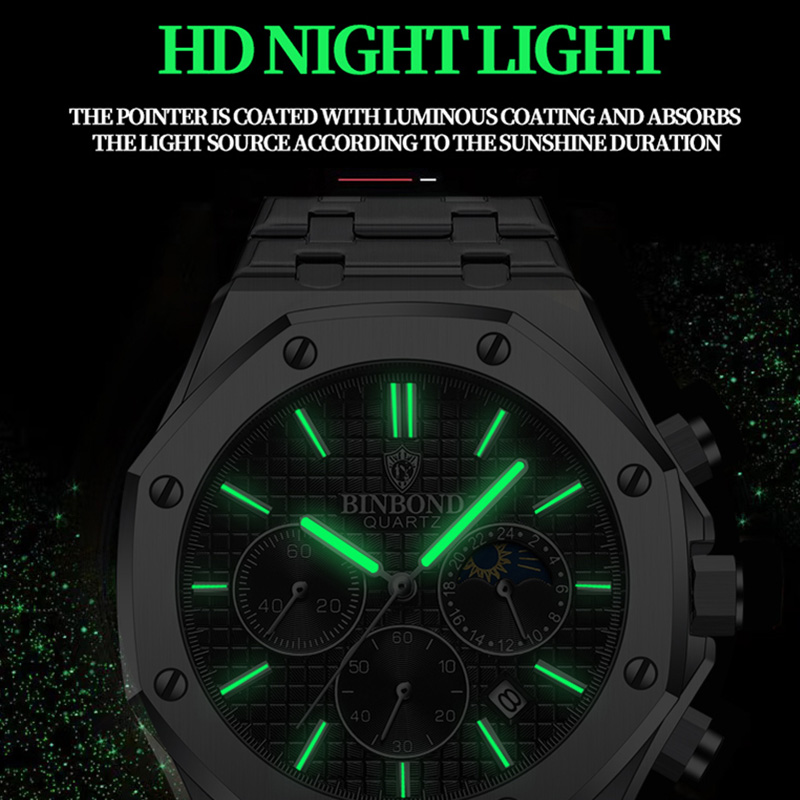 Reloj BINBOND de calidad para  - Rolex Watch Daytona reseña y precio