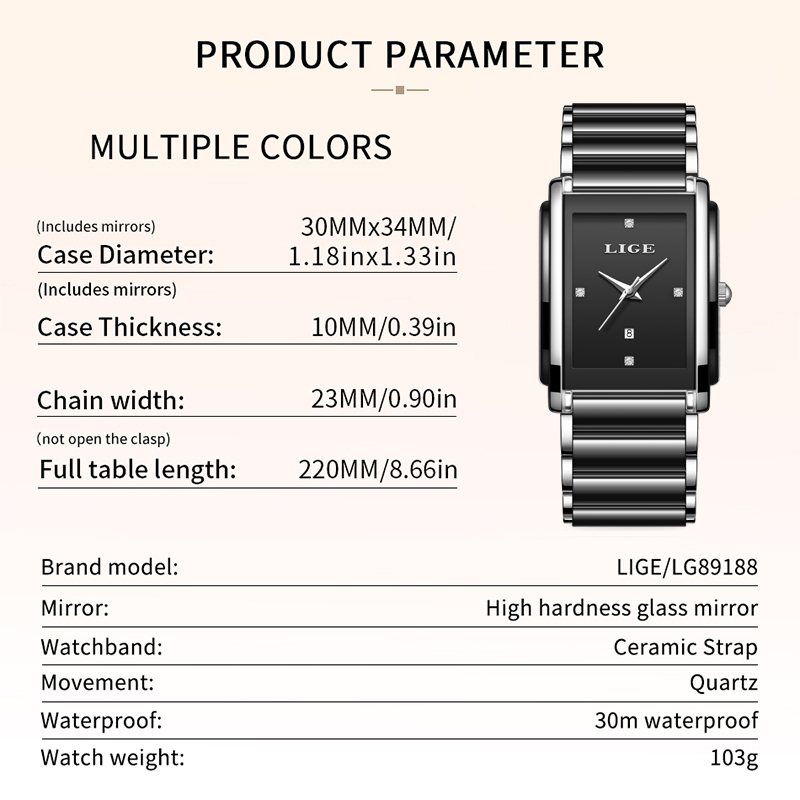 LIGE, nuevos relojes de lujo p - Luxury Watch Travel Case reseña y precio