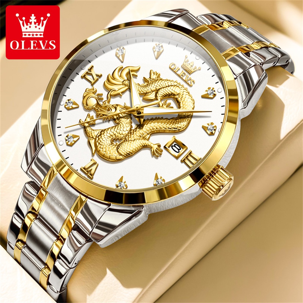 OLEVS moda China Loong Dragon  - Luxury Watch In China reseña y precio