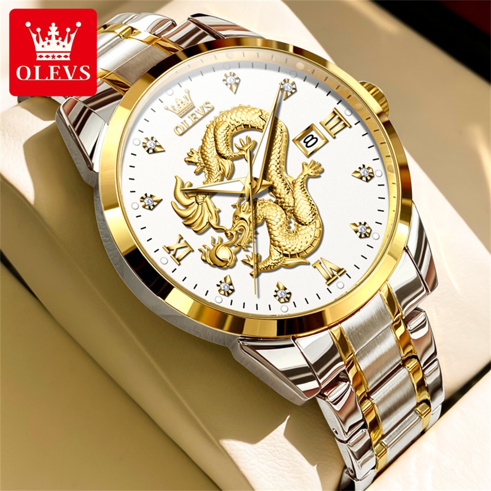 OLEVS moda China Loong Dragon  - Luxury Watch In China reseña y precio