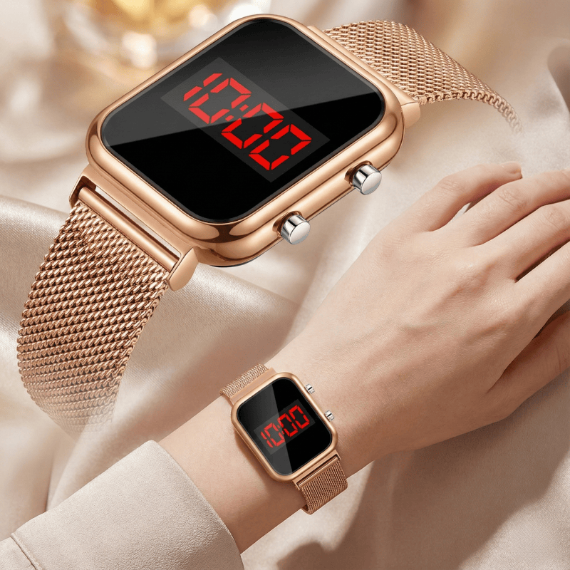 Relojes digitales LED rectangu - Luxury Watch Exchange reseña y precio