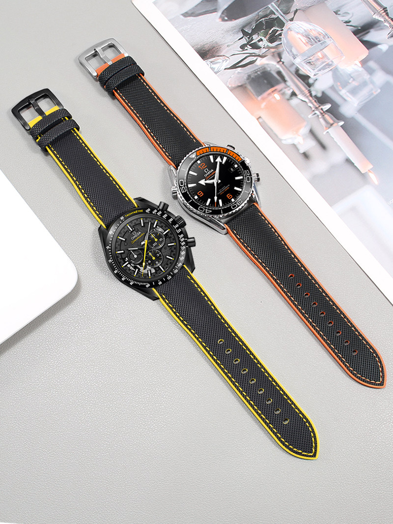 Correa de reloj texturizada de - Omega Watch Speedmaster reseña y precio