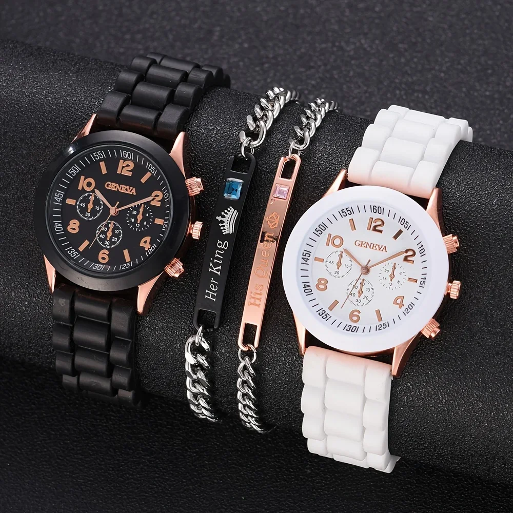 Conjunto de reloj de lujo para - Luxury Watch With Rubber Strap reseña y precio