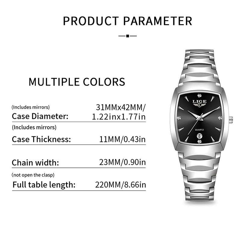 Reloj LIGE para mujer, reloj d - Luxury Watch Business reseña y precio