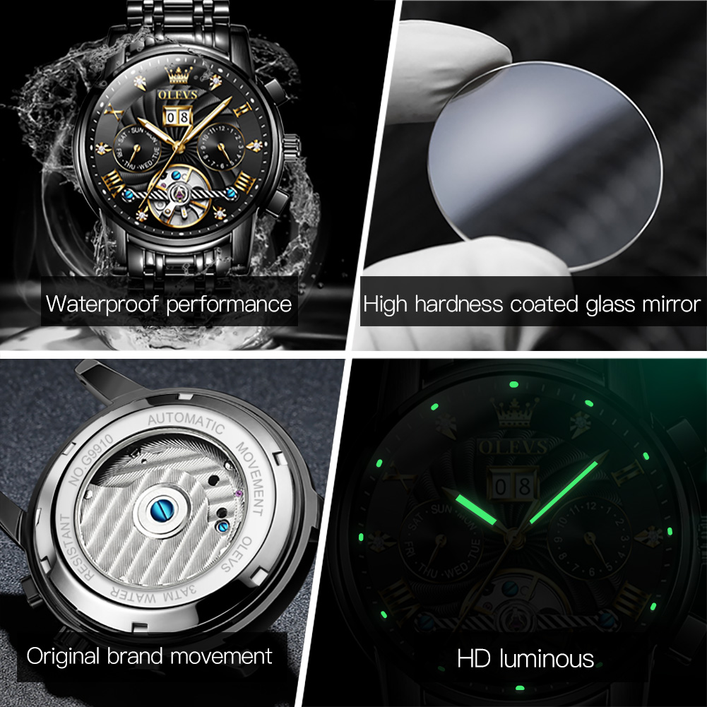 OLEVS Relojes clásicos para ho - Rolex Watch Daytona reseña y precio