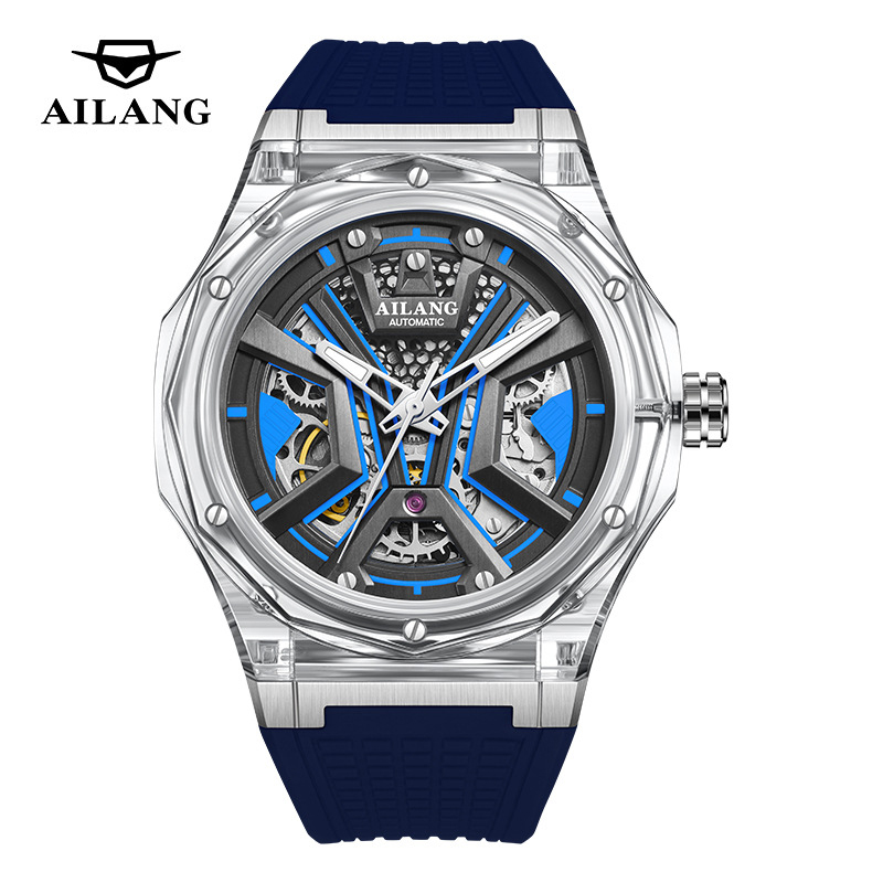 Marca AILANG, reloj mecánico d - Luxury Watch With Rubber Strap reseña y precio