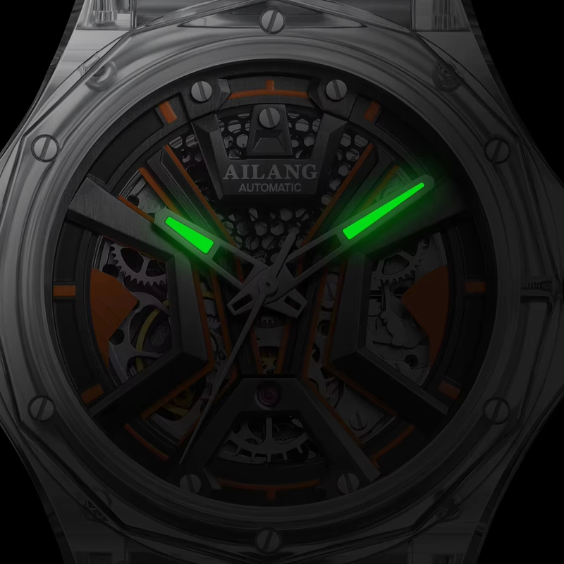Marca AILANG, reloj mecánico d - Luxury Watch With Rubber Strap reseña y precio