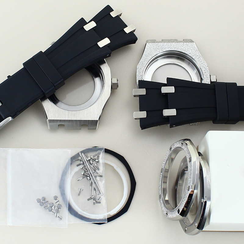 Cajas de reloj plateadas de 41 - Luxury Watch With Rubber Strap reseña y precio
