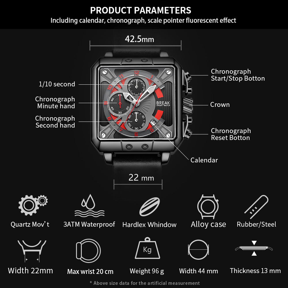 Nuevo reloj de cuarzo con cron - Luxury Watch With Rubber Strap reseña y precio