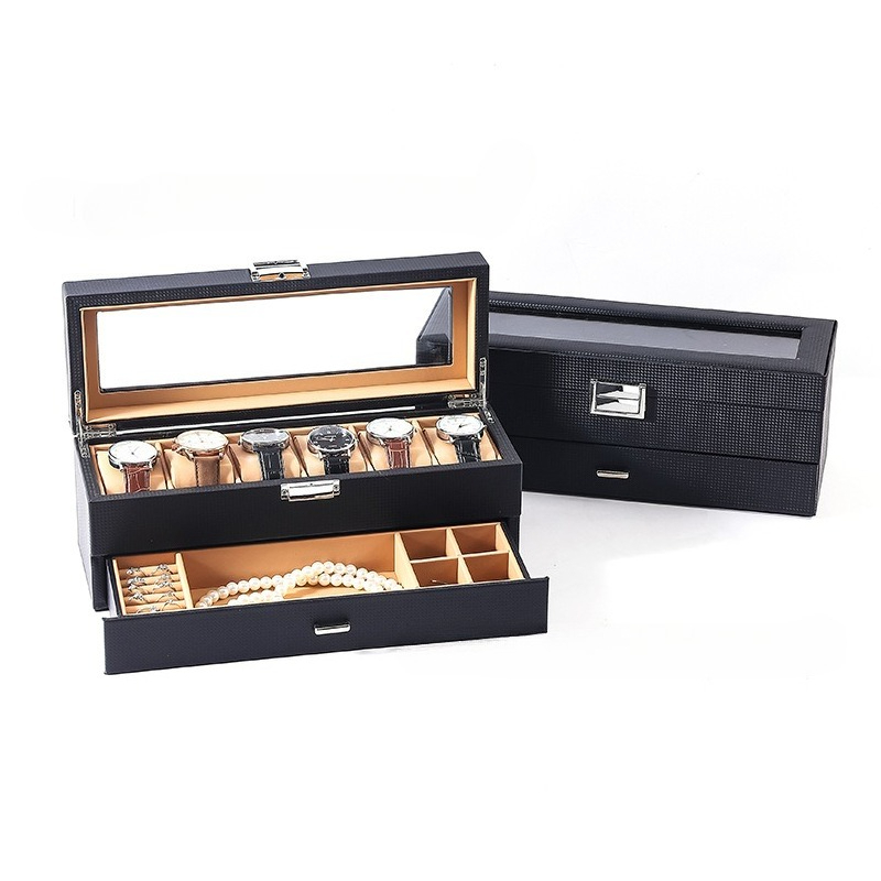 Caja de joyería de cuero, caja - Luxury Watch E Jewellery reseña y precio