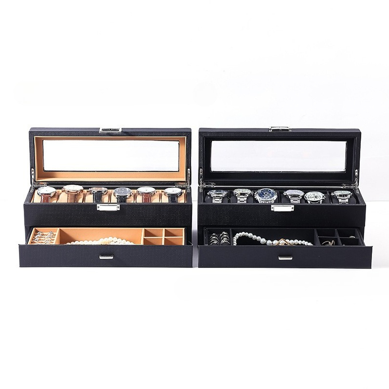 Caja de joyería de cuero, caja - Luxury Watch E Jewellery reseña y precio