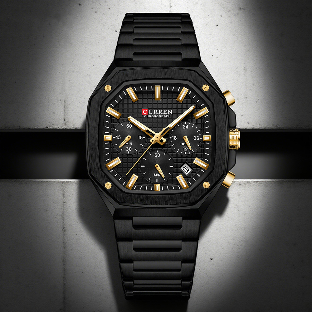 Reloj cronógrafo cuadrado de l - Luxury Watch Design reseña y precio