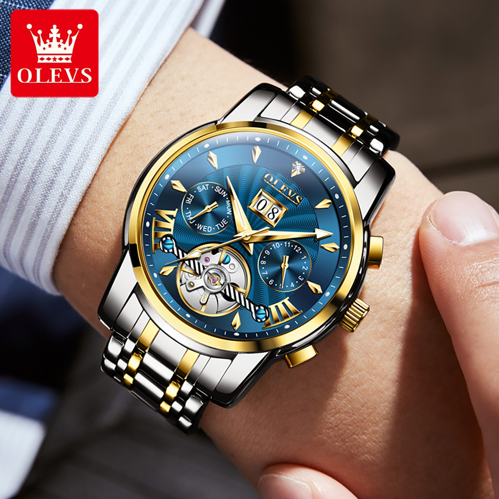 OLEVS relojes para hombre, mod - Luxury Watch Business reseña y precio