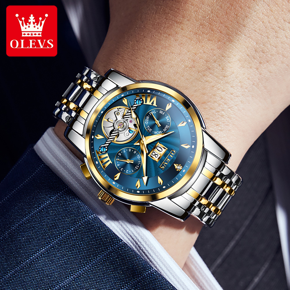 OLEVS relojes para hombre, mod - Luxury Watch Business reseña y precio