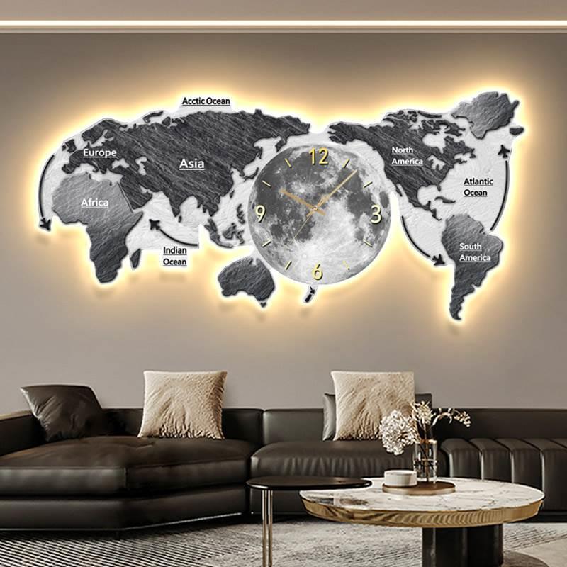 Reloj de Pared con Mapa del Mu - Luxury Watch Wall Clock reseña y precio