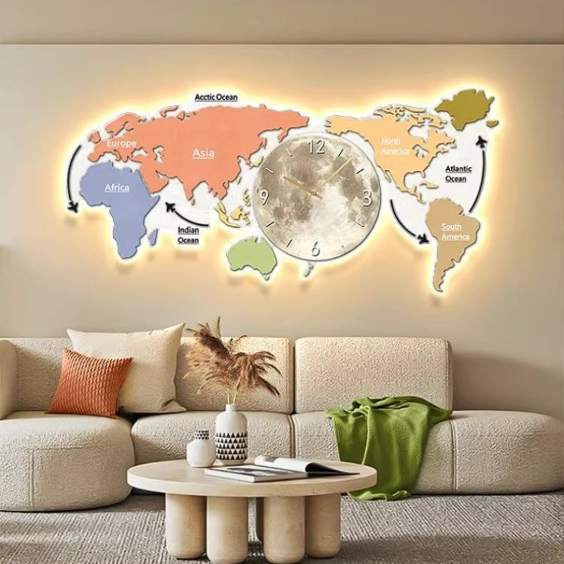 Reloj de Pared con Mapa del Mu - Luxury Watch Wall Clock reseña y precio